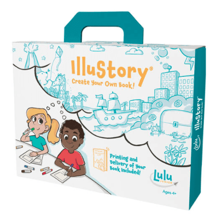 A photo of illustory bookmaking kit and unique gifts for kids all ages