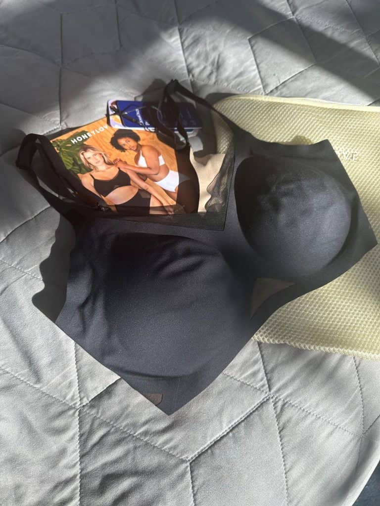 The Honeylove Cross Over Bra in Black 