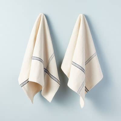a photo of kitchen towels and 9 easy ways to live a more eco-friendly life