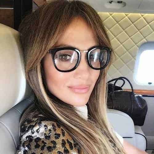 Jlo wearing the readers